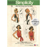Pattern 5555 Women’s Vintage Jiffy Knit Wrap & Tie Top S5555