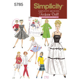 Simplicity Doll Clothes Sewing Pattern S5785