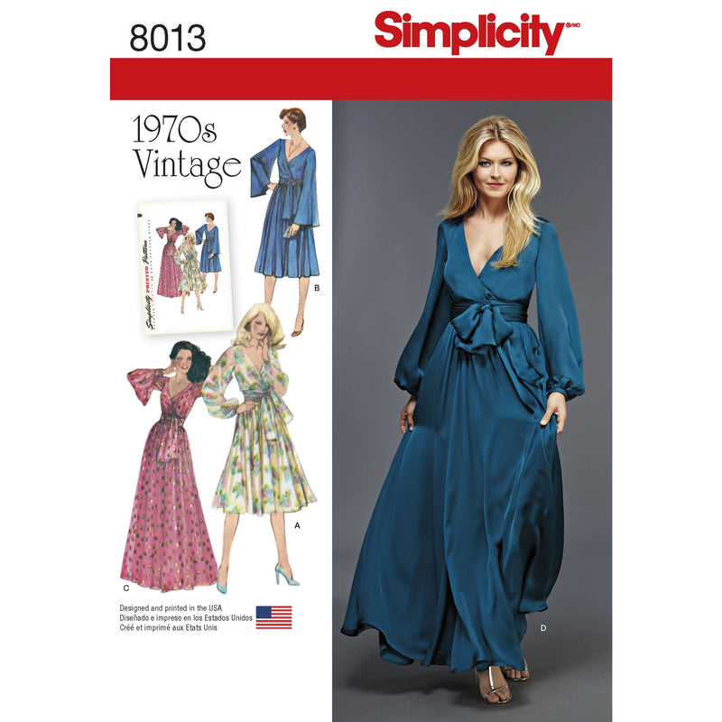 Simplicity Women's Vintage 1970's Dresses'