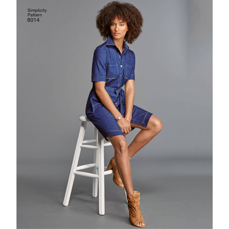 Simplicity Simplicity Pattern 8546 Misses' and Miss Petite Shirt Dresses