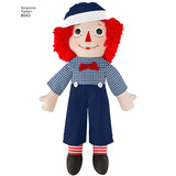 Simplicity Raggedy Ann & Andy Dolls Sewing Pattern S8043