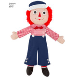 Simplicity Raggedy Ann & Andy Dolls Sewing Pattern S8043