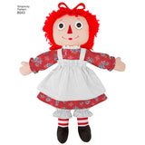 Simplicity Raggedy Ann & Andy Dolls Sewing Pattern S8043