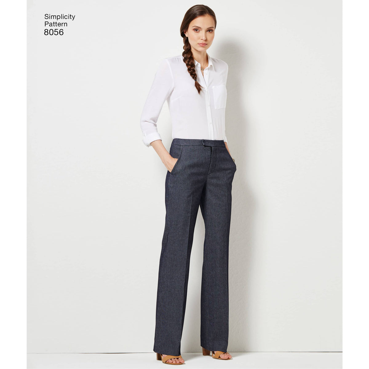 Simplicity Amazing Fit Women's and Plus Size Flared Trousers or Shorts