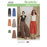 Simplicity Pattern 8134 Women's Easy-to-Sew Trousers and Shorts