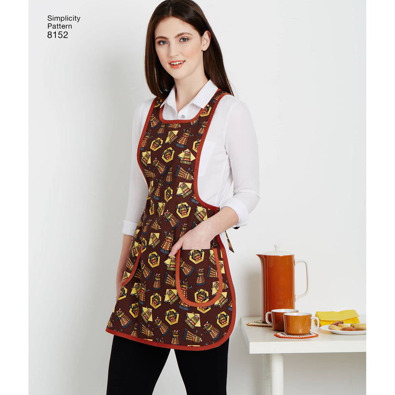 Simplicity Pattern 8152 Women's Vintage 1970's Aprons