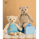 Simplicity Pattern 8155 Stuffed Bears with Clothes