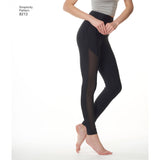 Simplicity Pattern 8212 Women's Knit Leggings