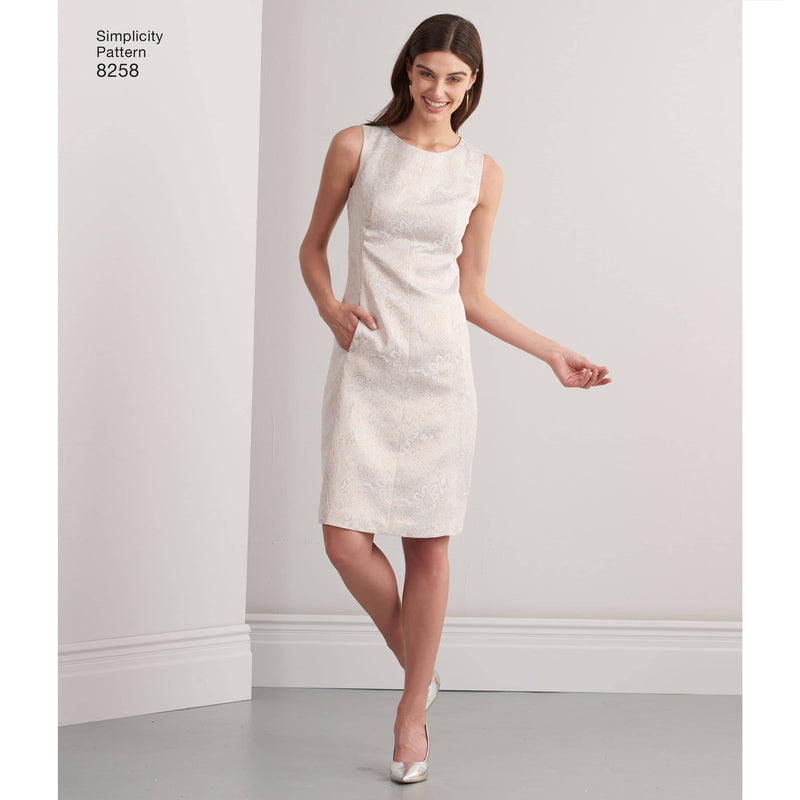 Simplicity Pattern 8258 Women's and Plus Size Amazing Fit Dress Lullabee Fabrics Simplicity Pattern 8258 Women's and Plus Size Amazing Fit Dress Lullabee Fabrics