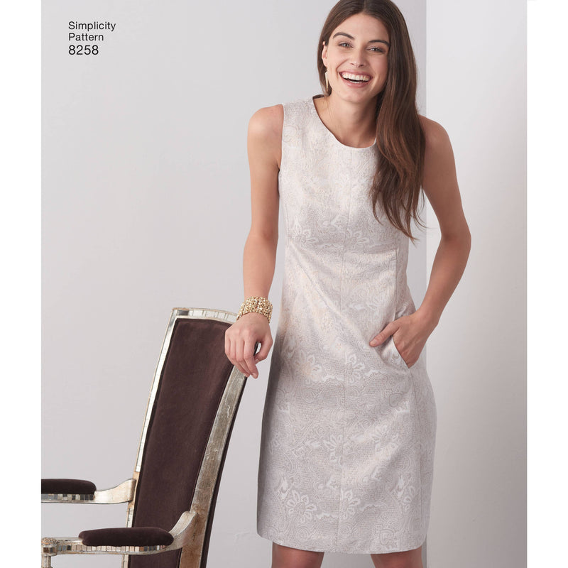 Simplicity Pattern 8258 Women's and Plus Size Amazing Fit Dress Lullabee Fabrics Simplicity Pattern 8258 Women's and Plus Size Amazing Fit Dress Lullabee Fabrics