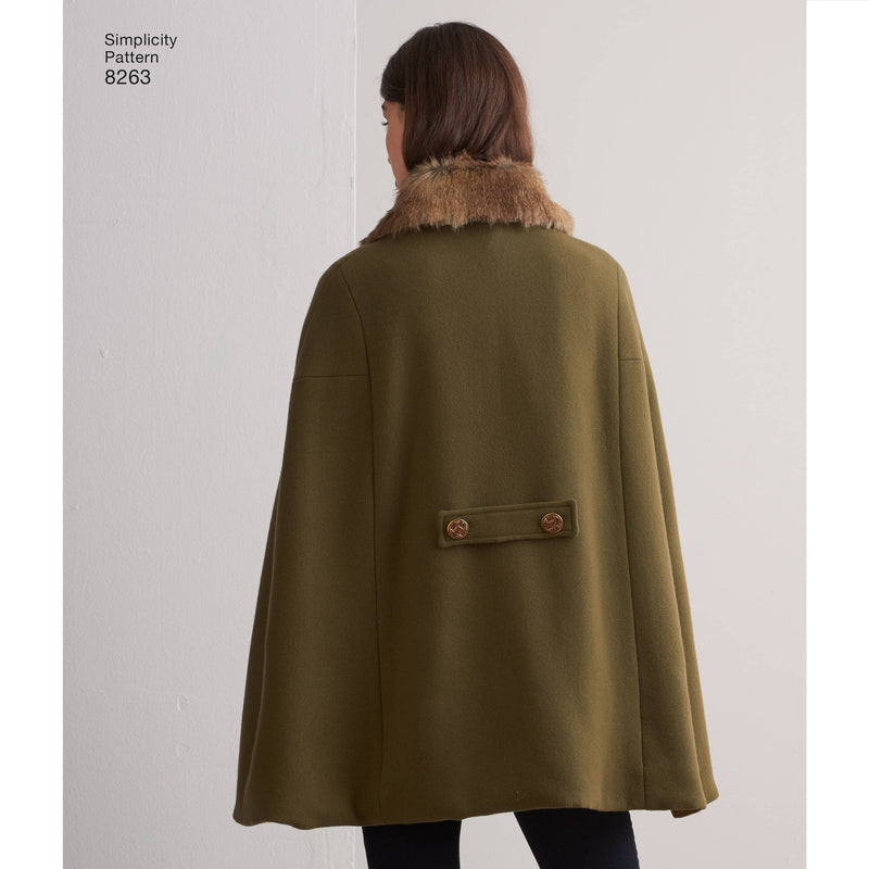 Simplicity Pattern 8263 Women's Capes and Capelets