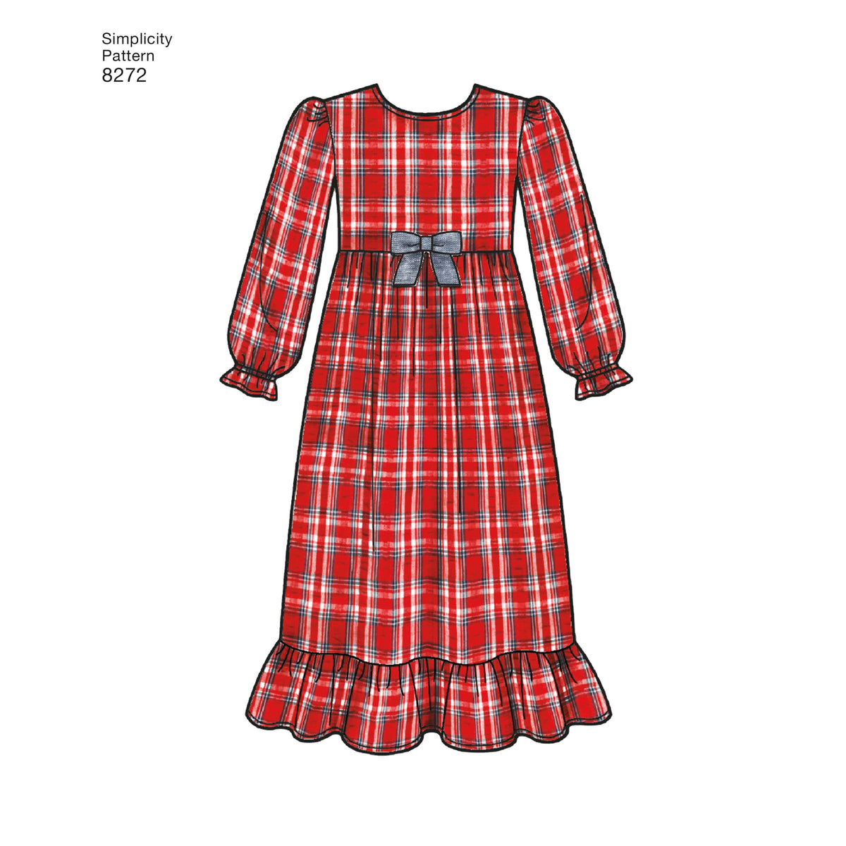 Simplicity Pattern 8272 Child's and Girl's Sleepwear and Robe