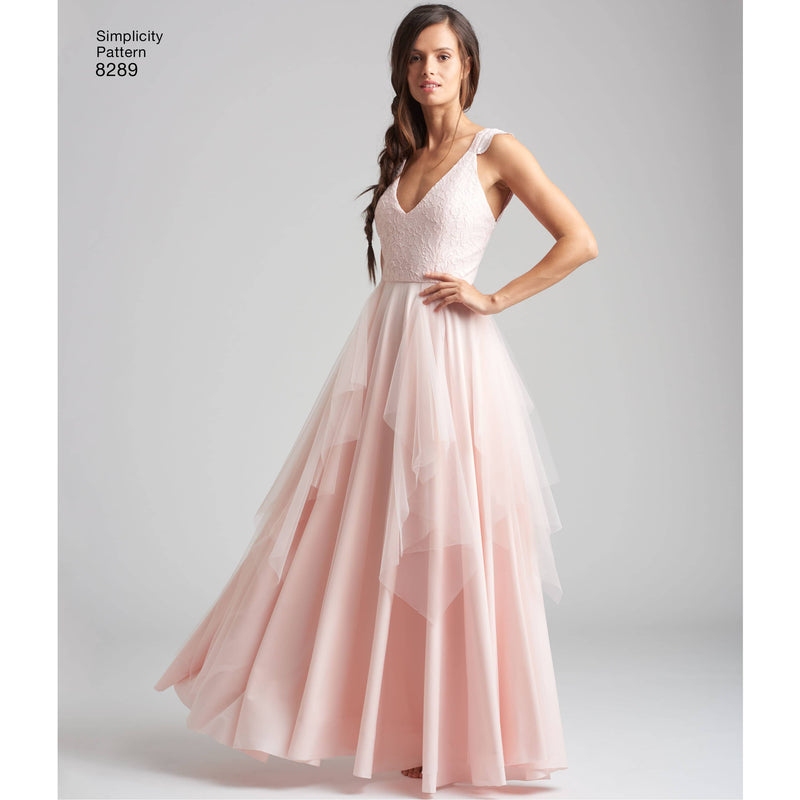 Simplicity Pattern 8289 Women's Special Occasion Dresses