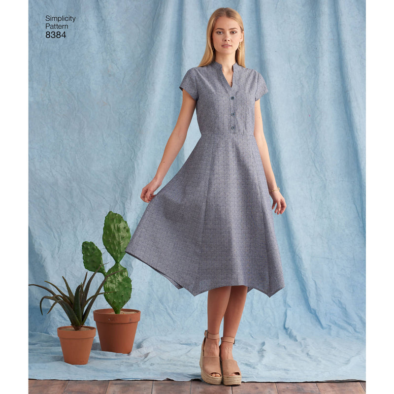 Simplicity Pattern 8384 Women’s Dress with Length Variations and Top