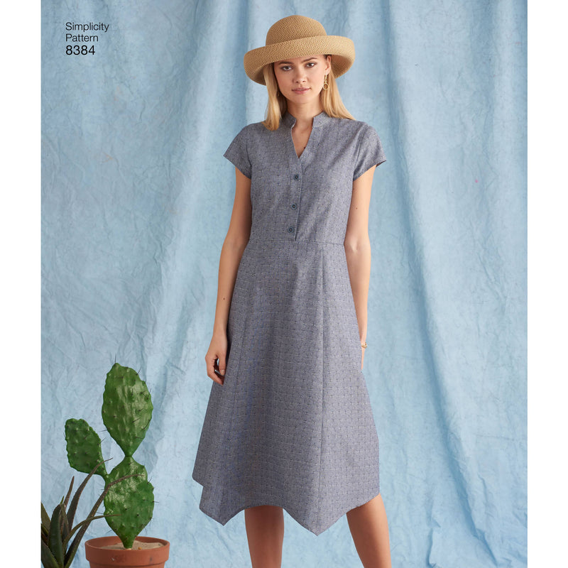 Simplicity Pattern 8384 Women’s Dress with Length Variations and Top