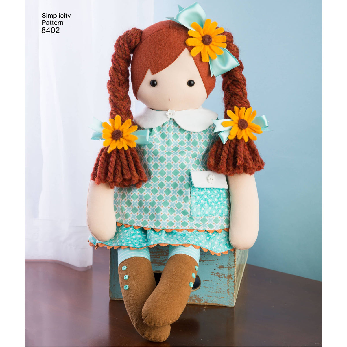 Simplicity Pattern 8402 23" Stuffed Dolls With Clothes