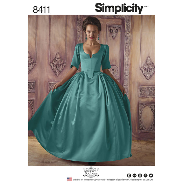 Simplicity Pattern 8411 Women’s 18th Century Costume