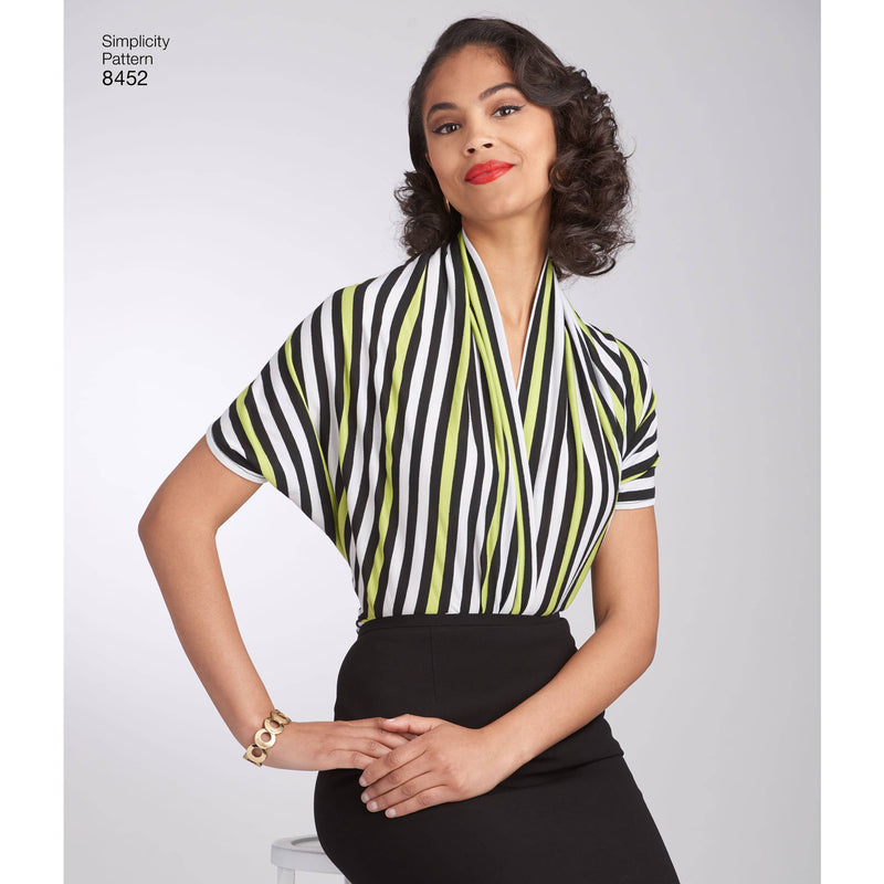 Pattern 8452 Women’s Vintage Knit Blouse