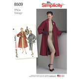 Simplicity Pattern 8509 Misses' Vintage Coat or Jacket