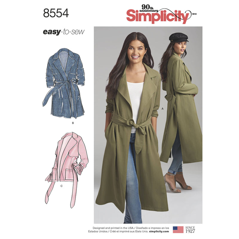 Simplicity Pattern 8554 Women’s / Petite Women’s Coats and Jackets