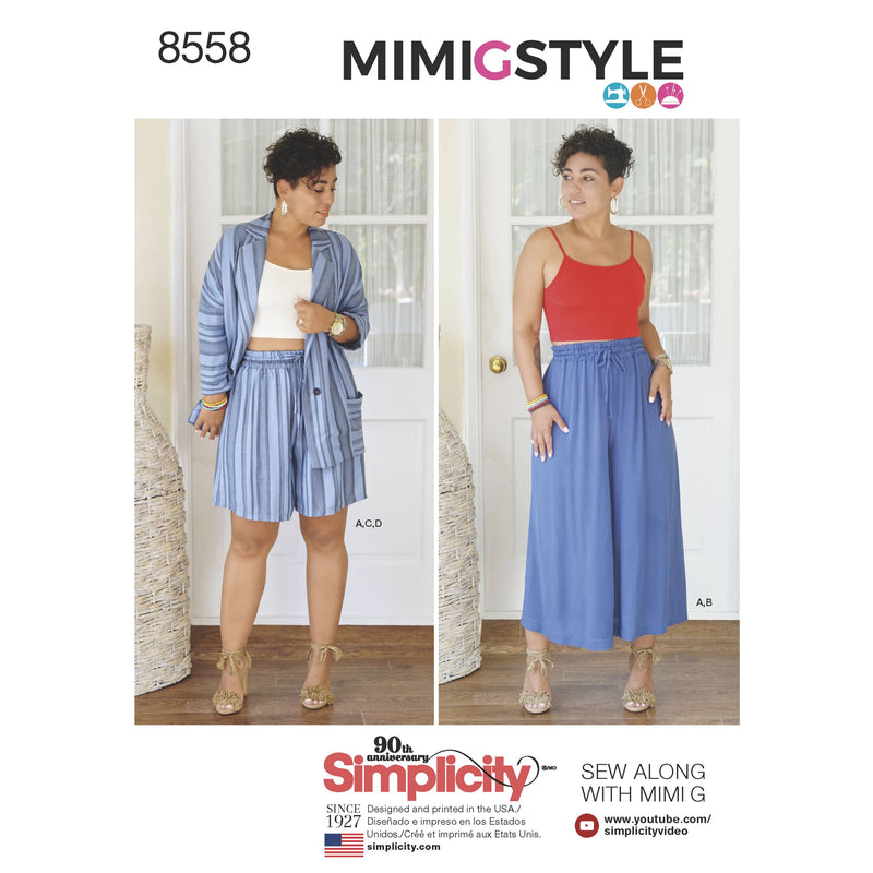 Simplicity Pattern 8558 Women’s' Separates by Mimi G Style