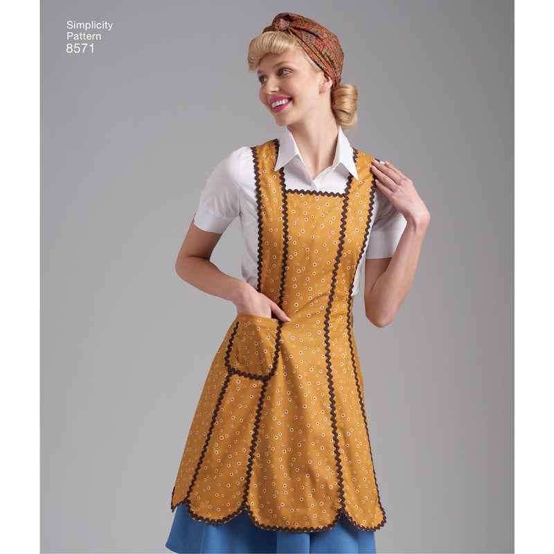 Simplicity Pattern 8571 Women’s' Vintage Aprons