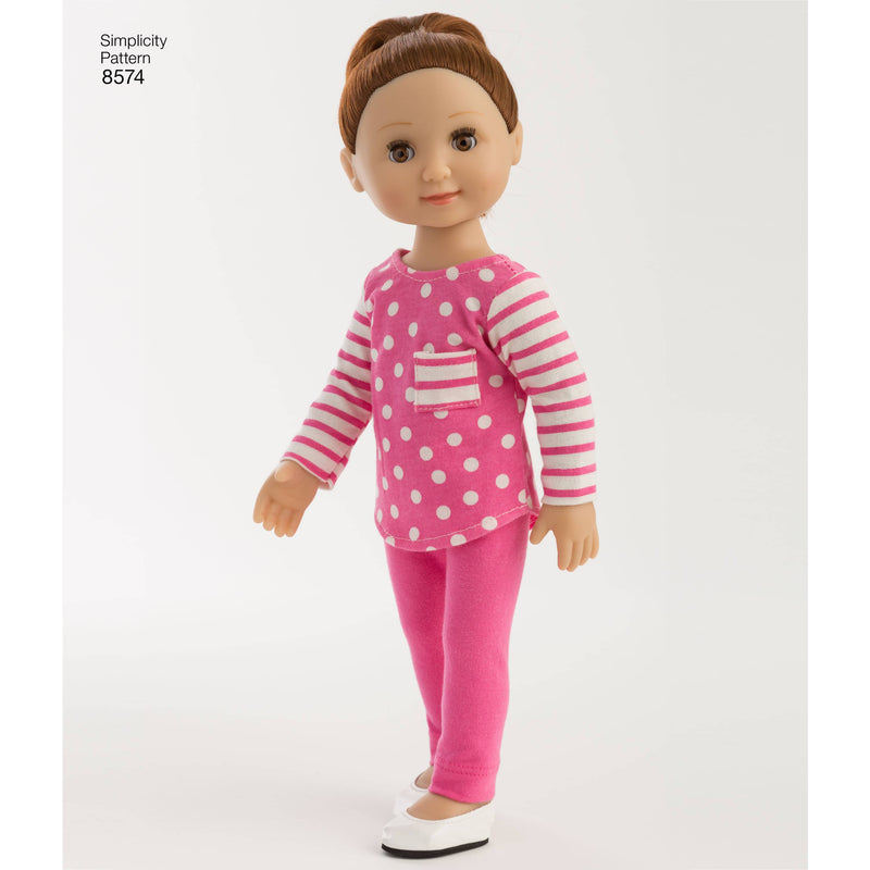 Simplicity Pattern 8574 14" Doll Clothes