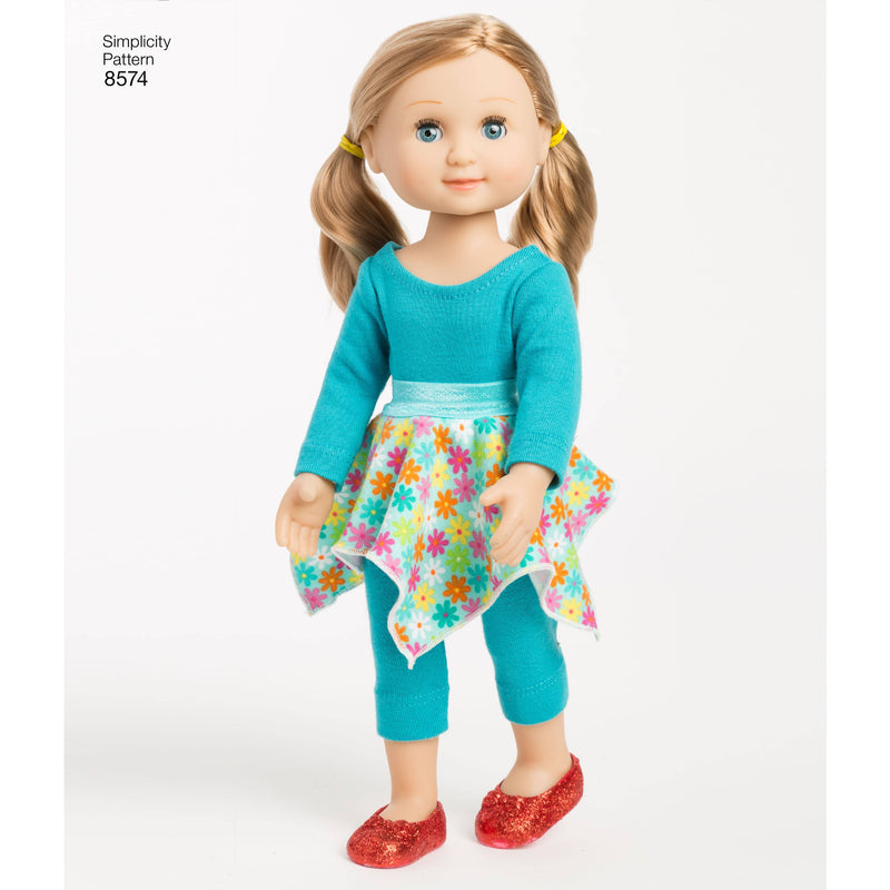 Simplicity Pattern 8574 14" Doll Clothes