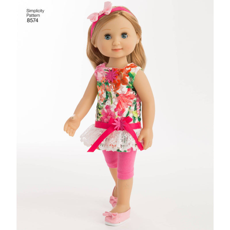 Simplicity Pattern 8574 14" Doll Clothes