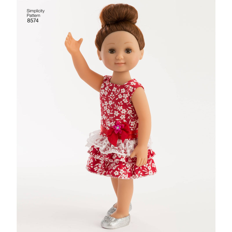 Simplicity Pattern 8574 14" Doll Clothes