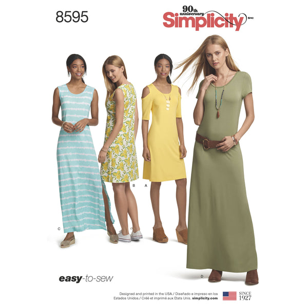 Pattern 8595 Women’s Knit Dresses