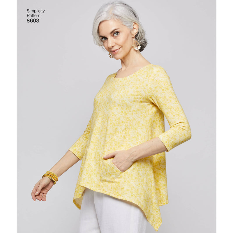 Pattern 8603 Women’s Pullover Tops by Elaine Heigl