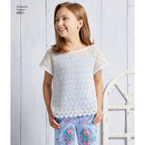 Simplicity Pattern 8621 Child's and Girls' Dress, Top, Pants and Camisole