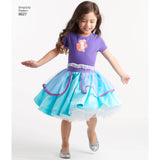 Pattern 8627 Child's Disney Character Skirts