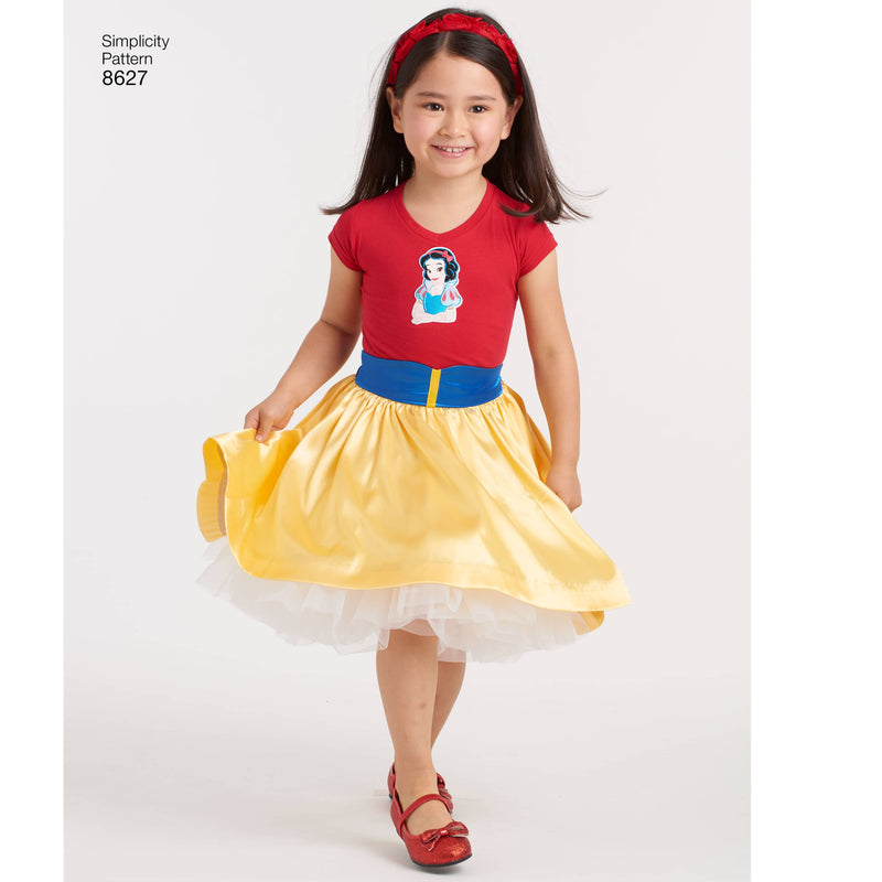 Pattern 8627 Child's Disney Character Skirts
