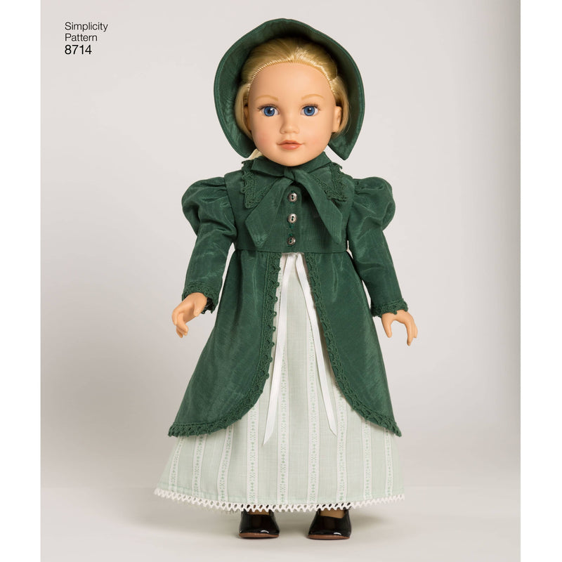 Pattern 8714 18" Doll Clothes