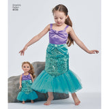 Pattern 8725 Child's and 18" Doll Costumes