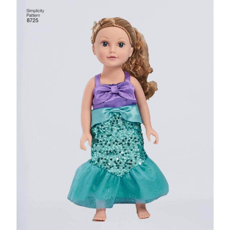 Pattern 8725 Child's and 18" Doll Costumes