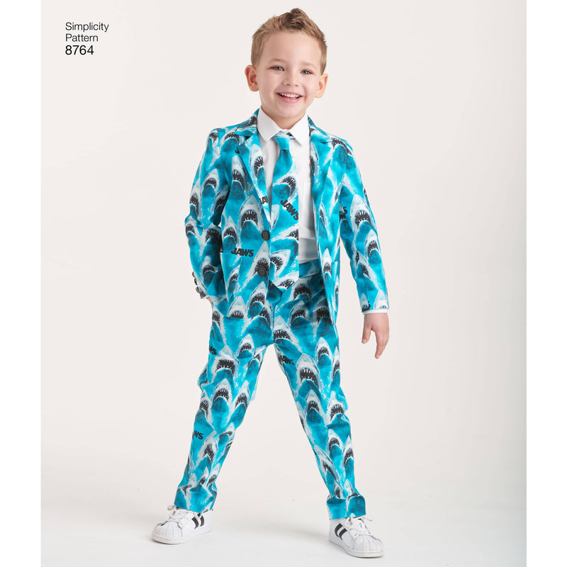 Pattern 8764 Boys' Suit and Ties