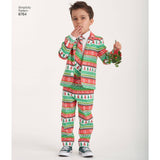 Pattern 8764 Boys' Suit and Ties