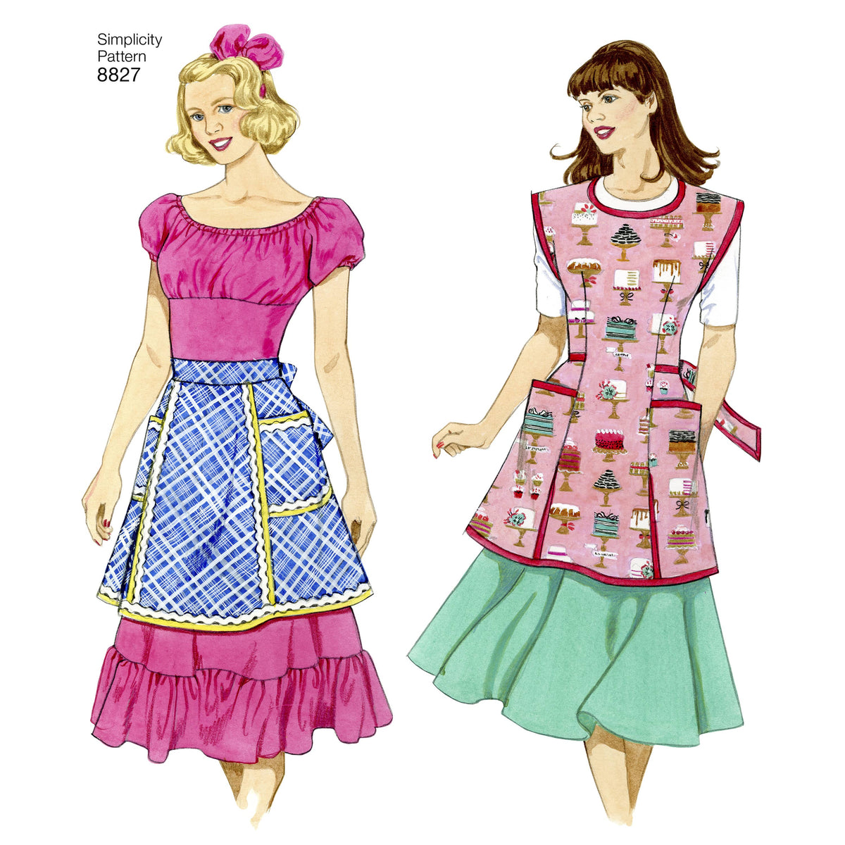 Pattern 8827 Misses' Aprons