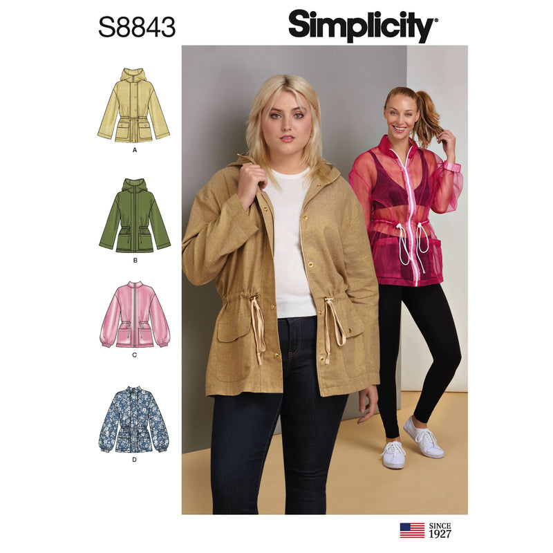 Simplicity Pattern S8843 Misses' Anorak Jacket