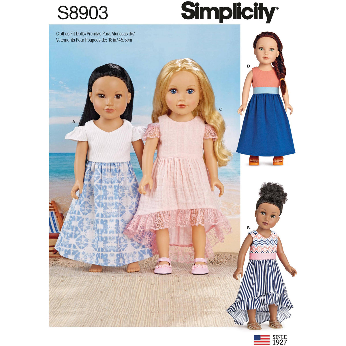 Pattern S8903 18" Doll Clothes