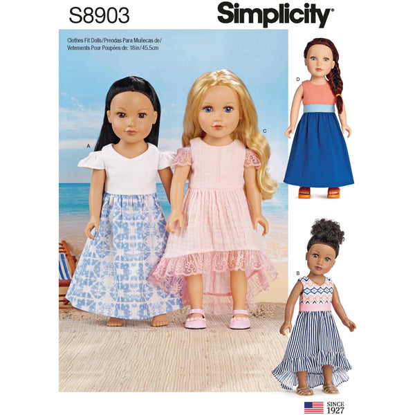 Pattern S8903 18" Doll Clothes