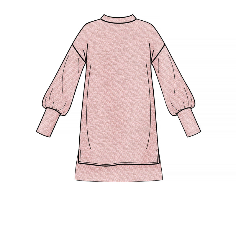 Simplicity Sewing Pattern S8947 Misses' Knit Sweatshirt Mini Dresses