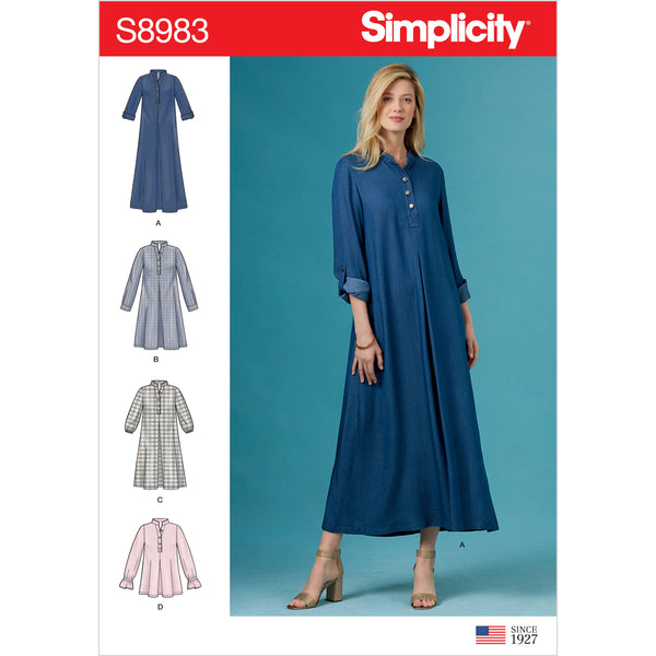 Simplicity Sewing Pattern S8983 Misses' Dresses with Sleeve Variation Lullabee Fabrics Simplicity Sewing Pattern S8983 Misses' Dresses with Sleeve Variation Lullabee Fabrics
