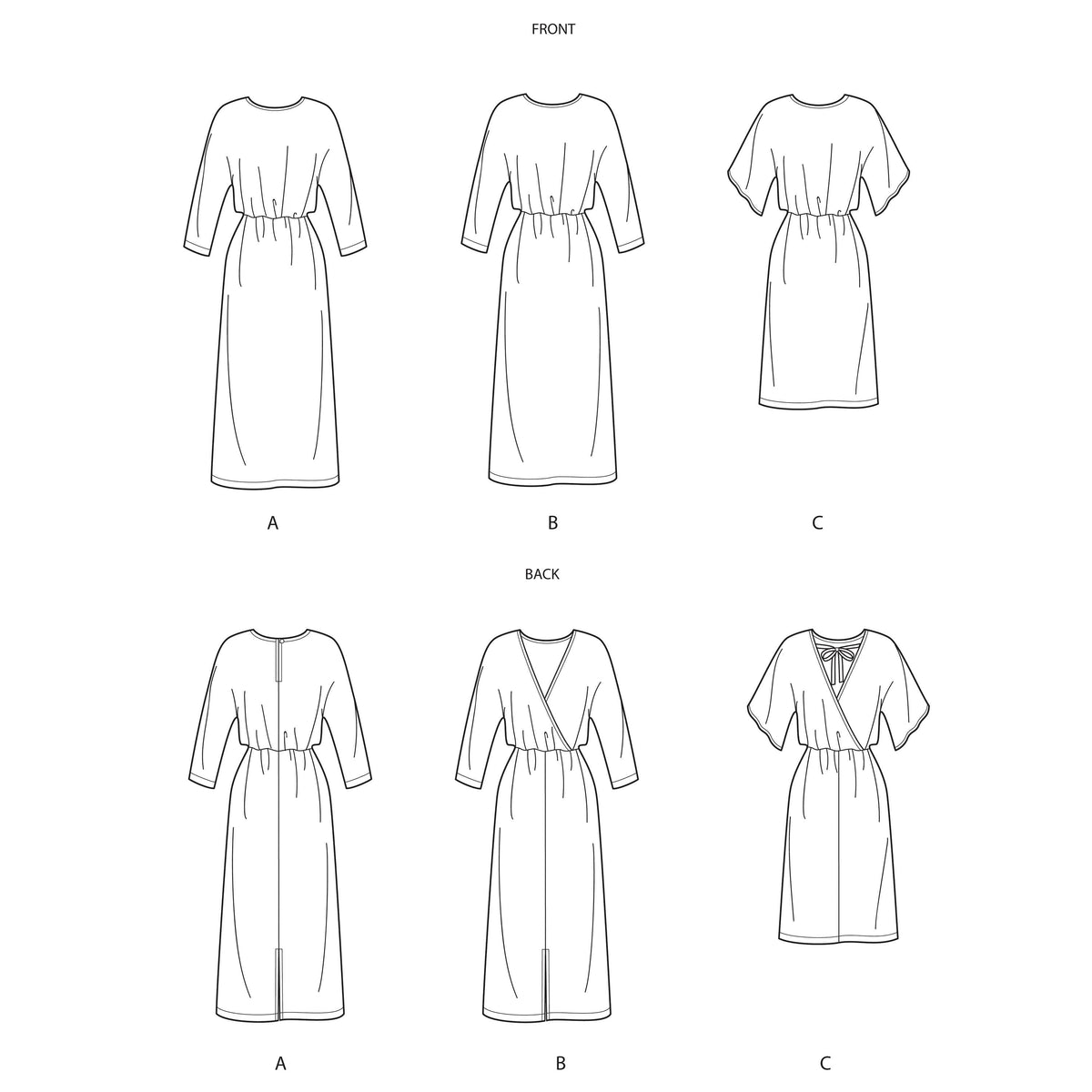 Simplicity Sewing Pattern S9010 Misses' Dresses with Length Variation