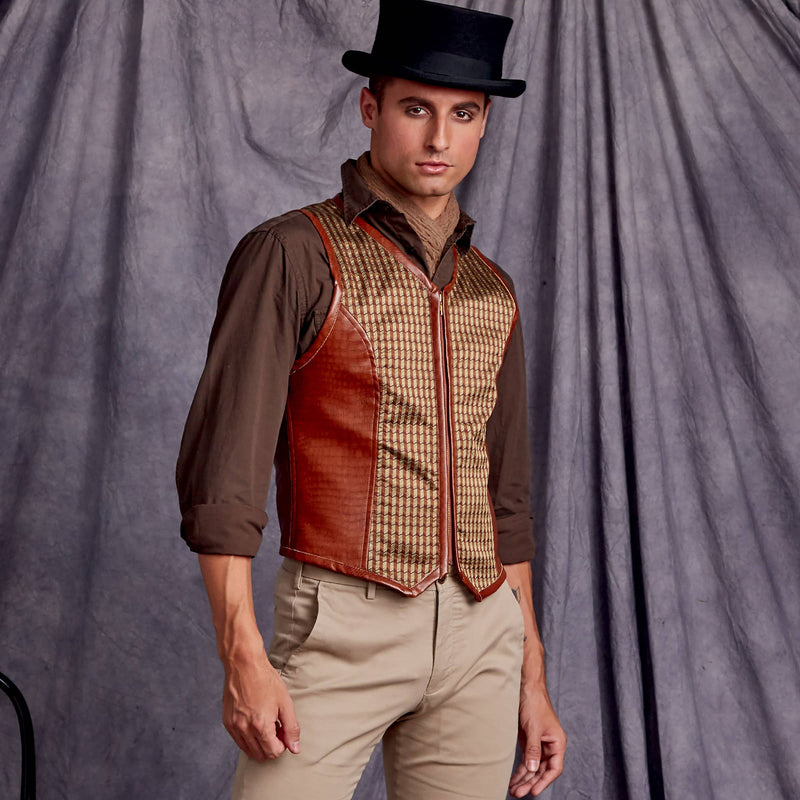 Simplicity Sewing Pattern S9087 Men's Steampunk Corset Vests