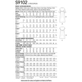 Simplicity Sewing Pattern S9102 Misses' Caftan & Dresses