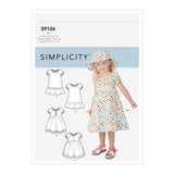 Simplicity Sewing Pattern S9126 Toddlers' Dresses